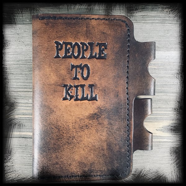 Image of Stamped Leather Notebook Cover