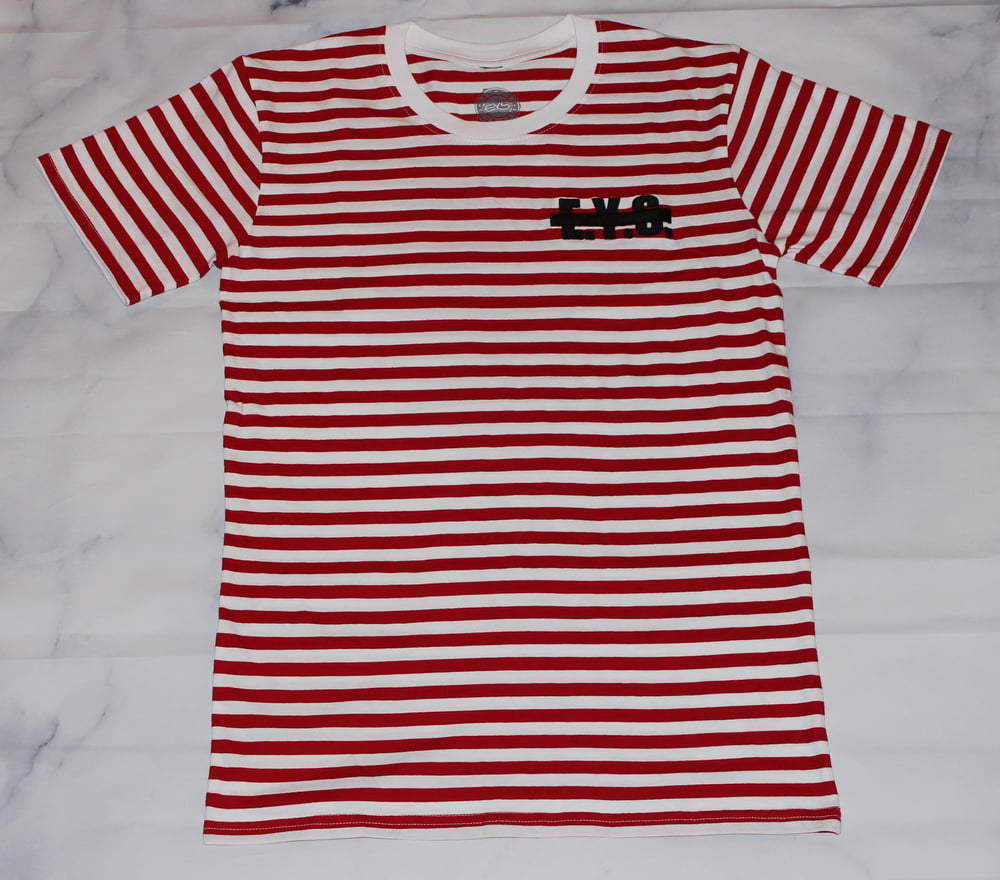 Image of EYS GRAIL (RED STRIPE & BLACK EMBROIDERY)