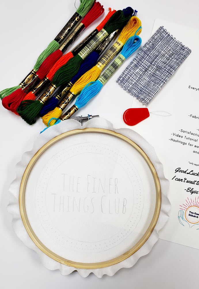 Image of FINER THINGS EMBROIDERY KIT