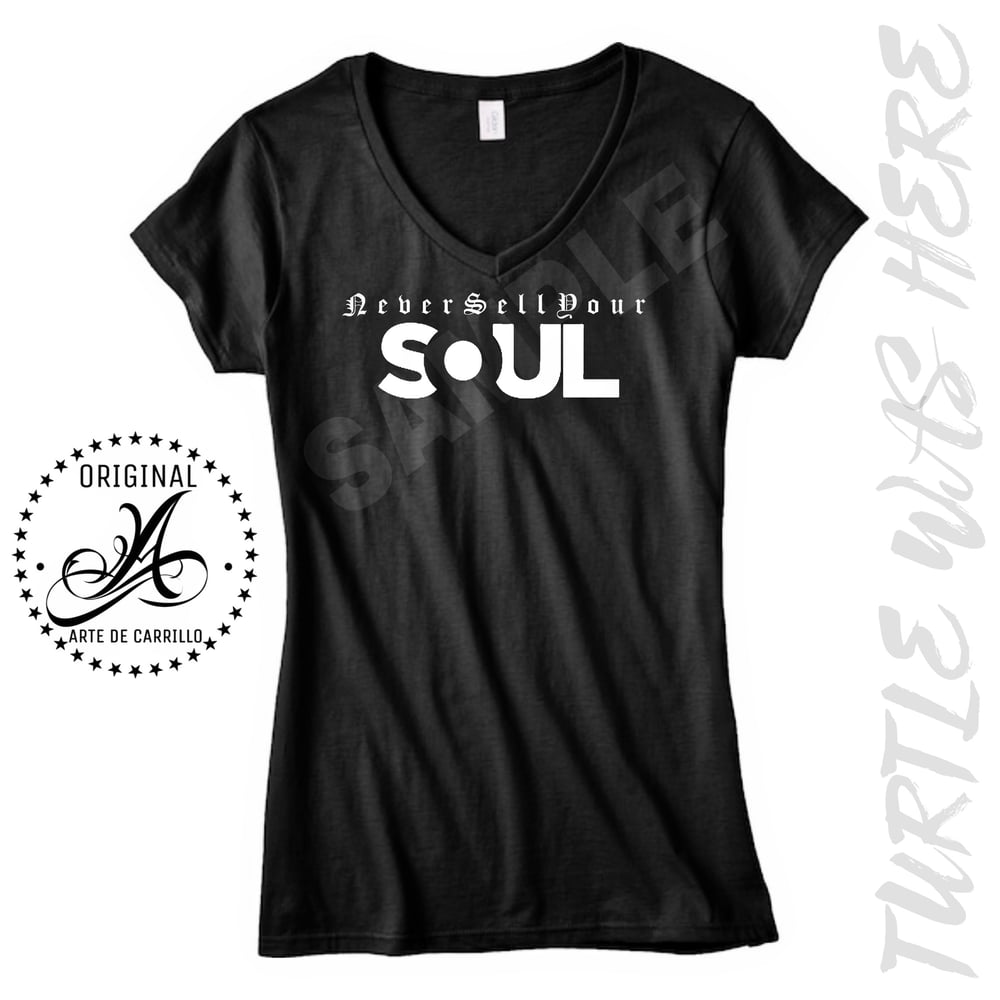 Image of NEVER SELL YOUR SOUL VNECK