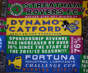 Image of Streatham Rovers v Dynamo Catford Half & Half Scarf