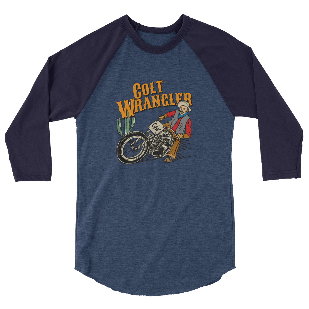Image of Flat Track Cowboy Baseball Tee