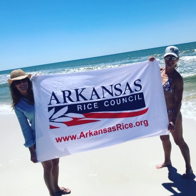 Arkansas Rice Council Beach Towel