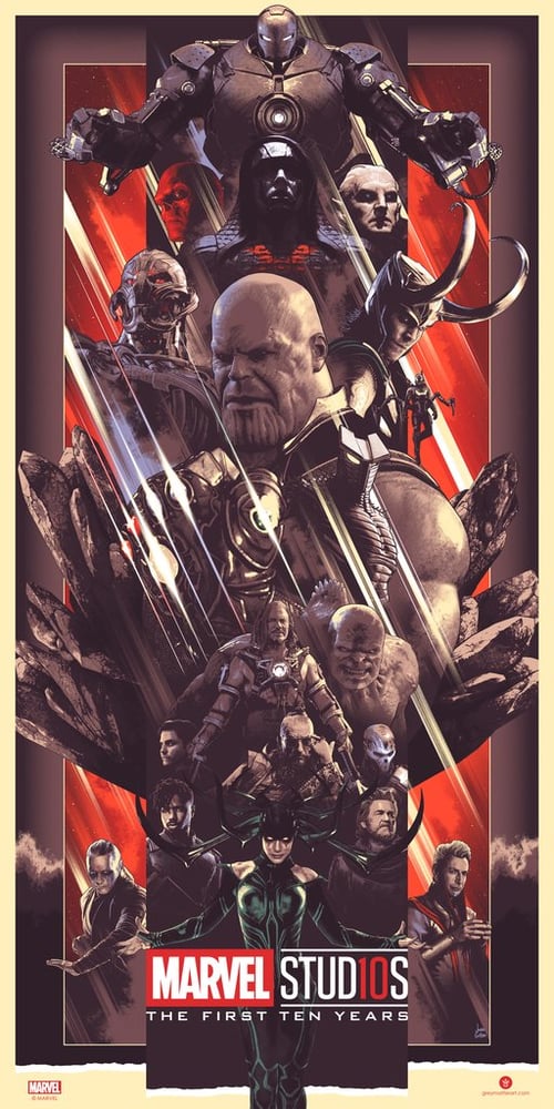 Image of MARVEL STUDIOS THE FIRST TEN YEARS VILLAINS POSTER AP