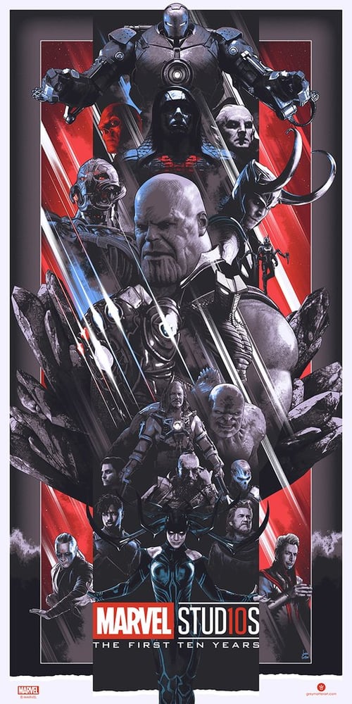 Image of MARVEL STUDIOS THE FIRST TEN YEARS VILLAINS POSTER VARIANT AP