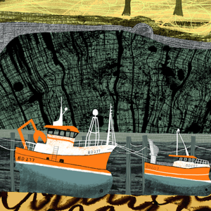 Image of 'Terrace and Trawlers' Ilfracombe