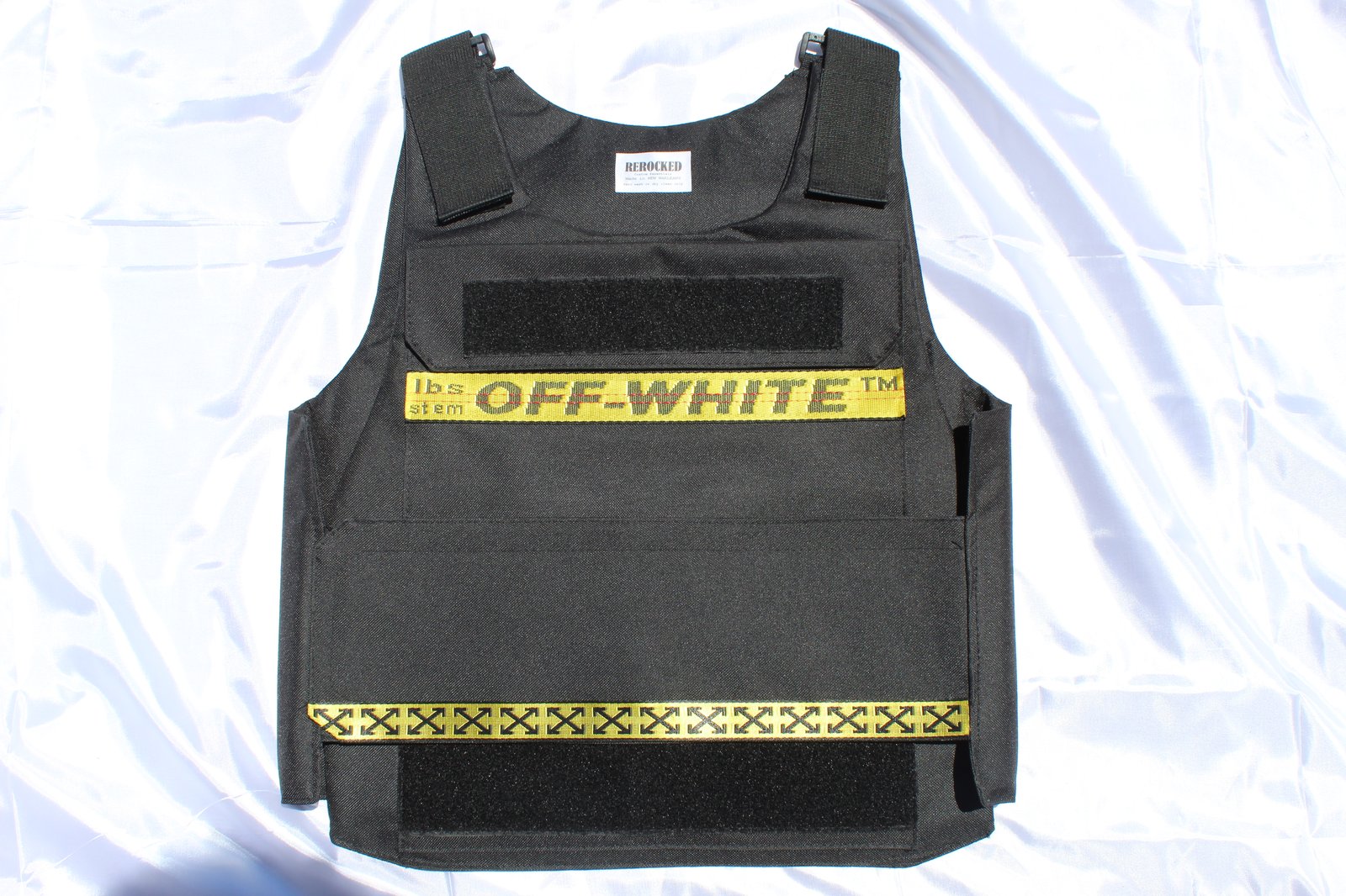 off white blue white