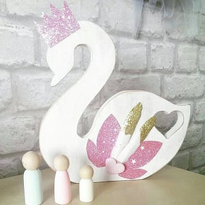 Image of WOODEN SWAN PRINCESS