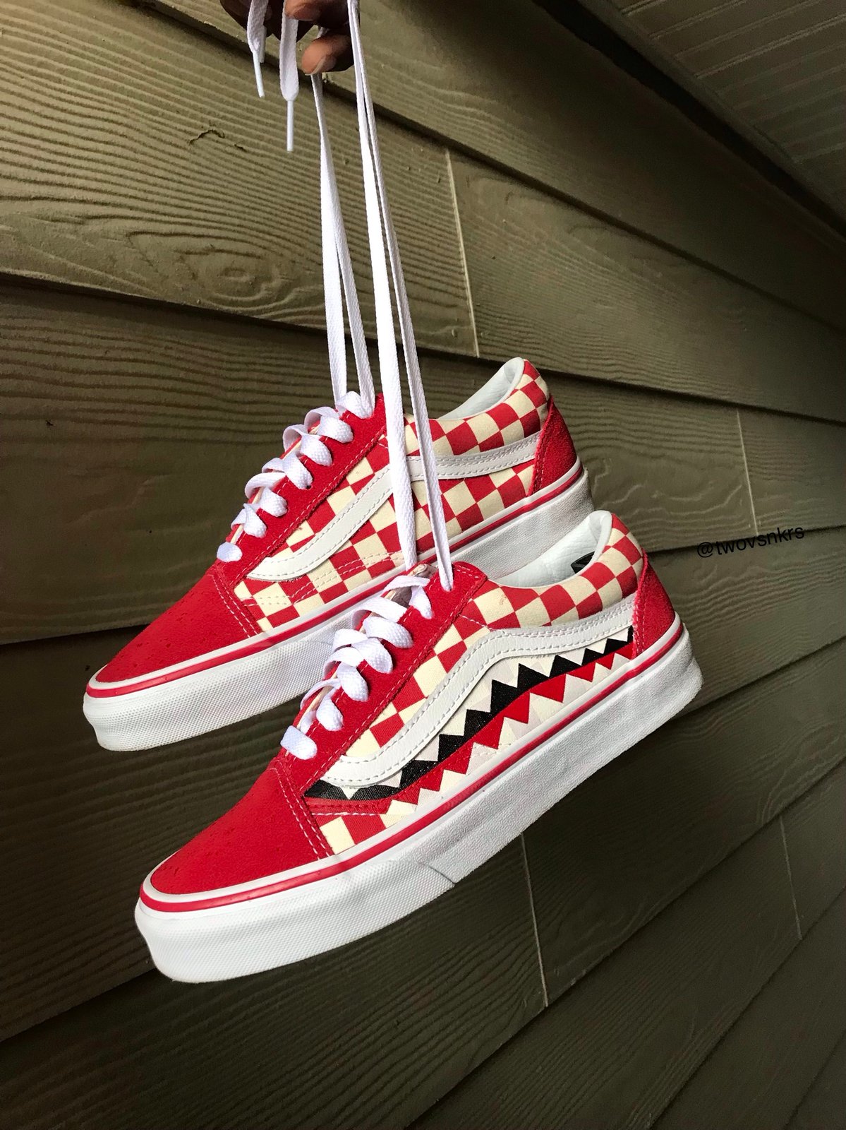 vans old skool checkerboard custom