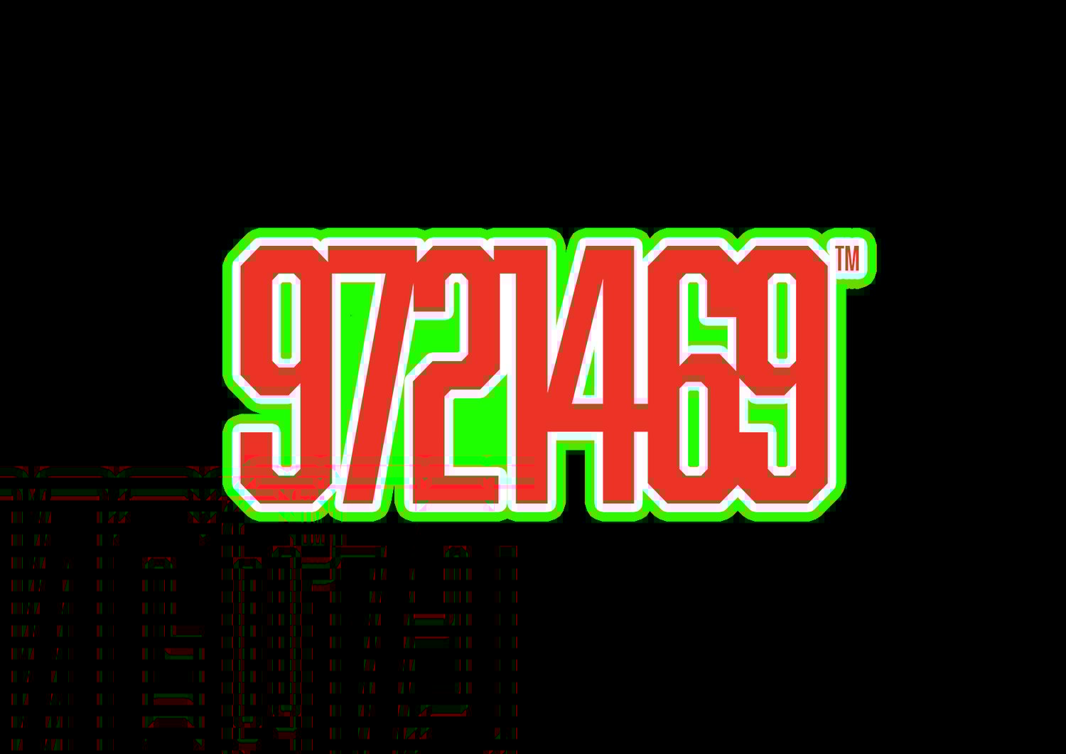Image of Black Tee - 9721469 (Red/Green/White)