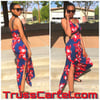 RED & BLUE FLORAL SUNDRESS