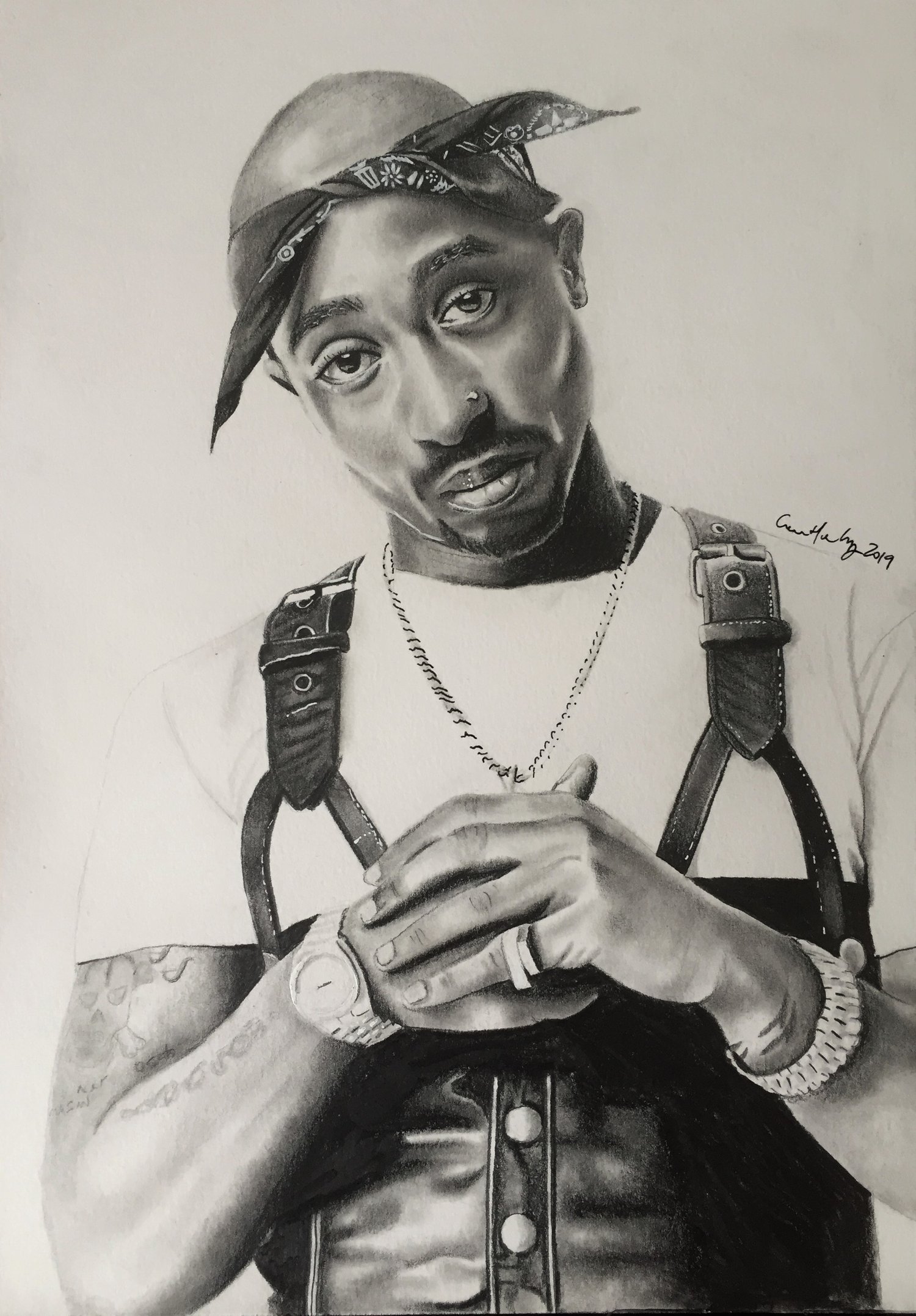 tupac drawings