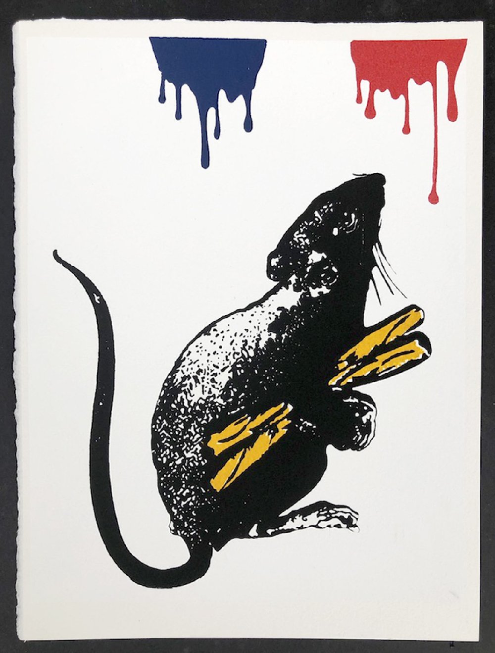 BLEK LE RAT - "RAT NO 5" 6 COLOUR SCREENPRINT - LTD ED 300 - 26CM X 34CM