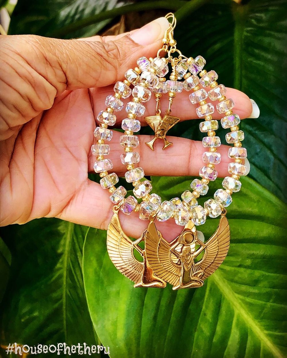 Image of The Great Enchantress Earrings Nefertiti Edition/Goddess Glo Up Style