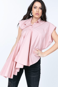 Image 1 of Pink Pleated Flare 