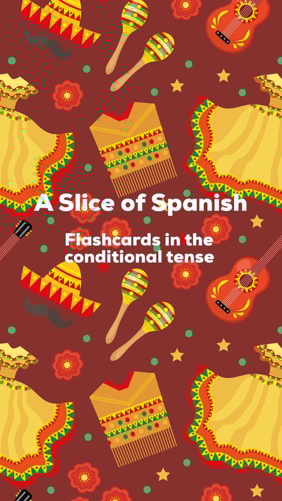Image of 5 Spanish Flashcards - Conditional tense