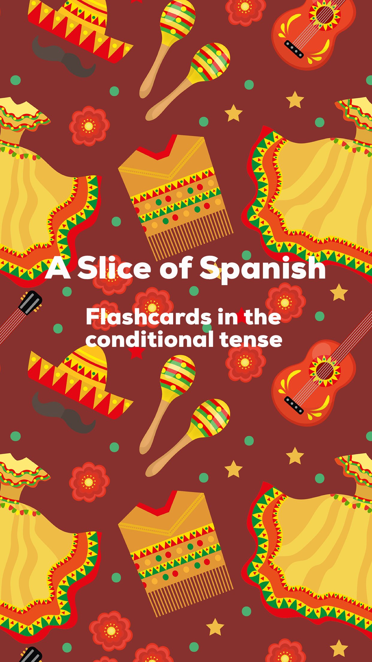 Image of 5 Spanish Flashcards - Conditional tense