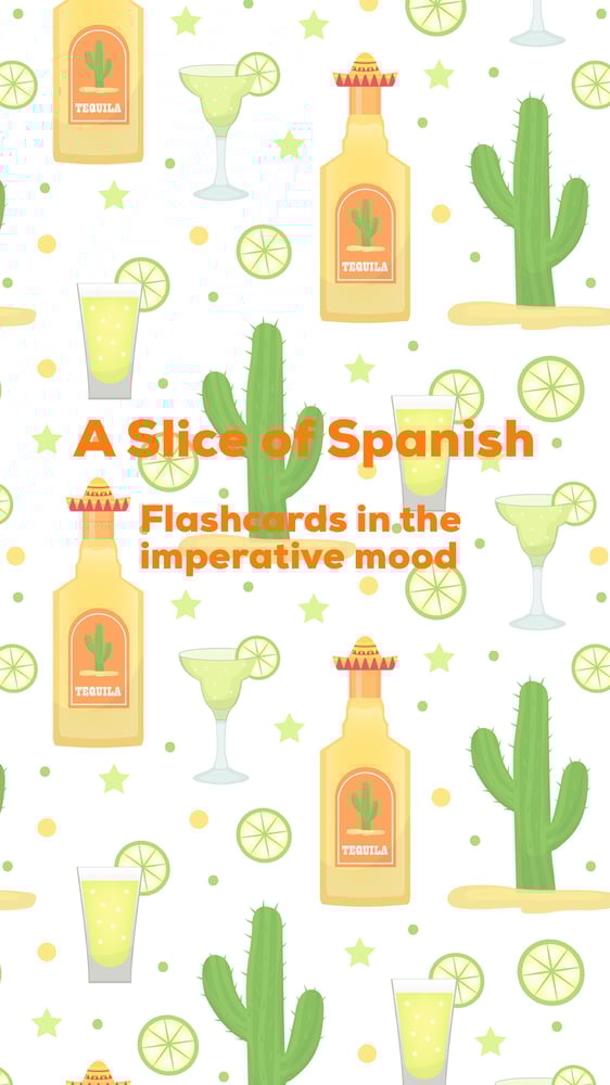 Image of 5 Spanish Flashcards - Imperative Mood