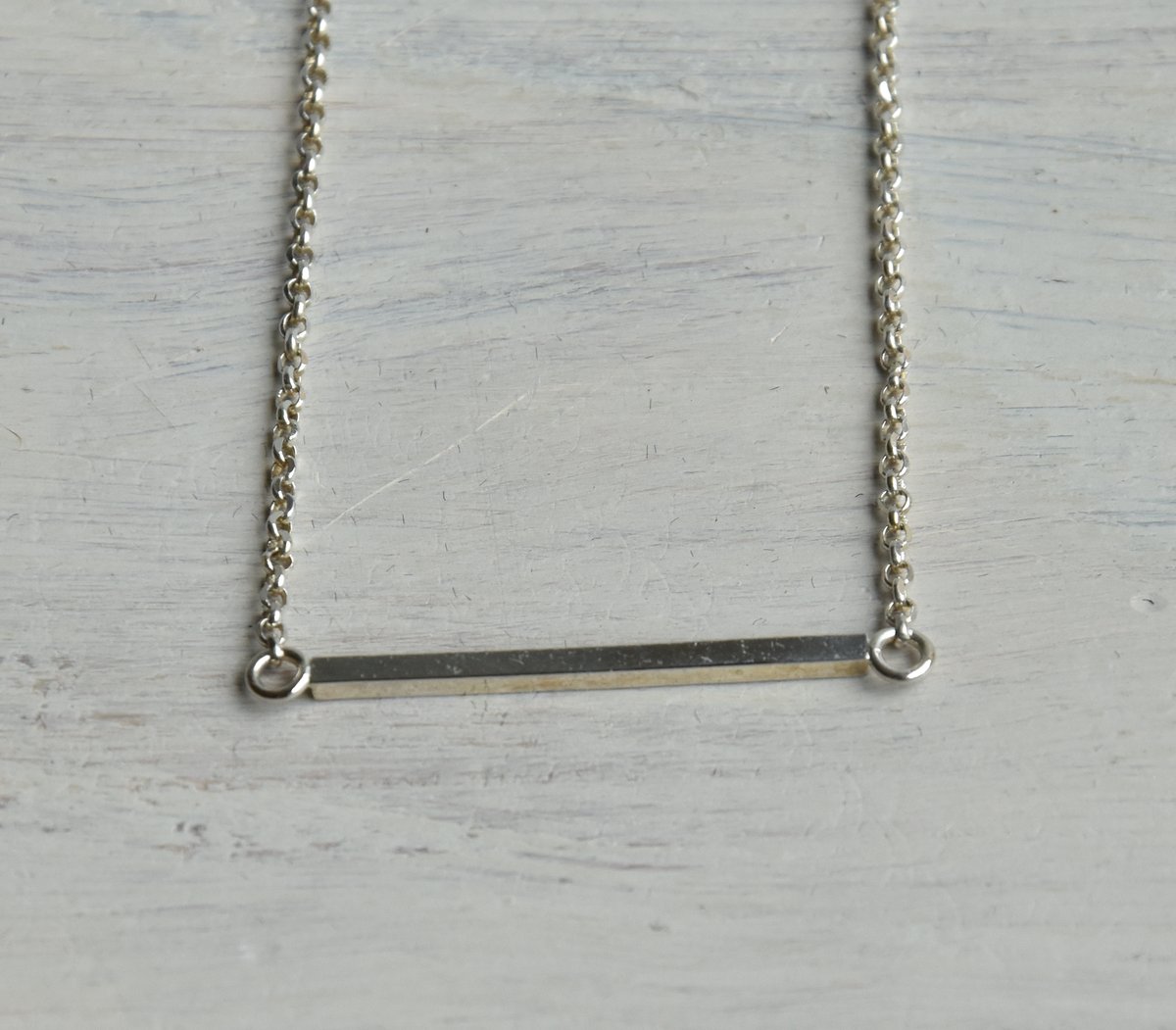 Image of Sample Sale - .925 Bar Necklace