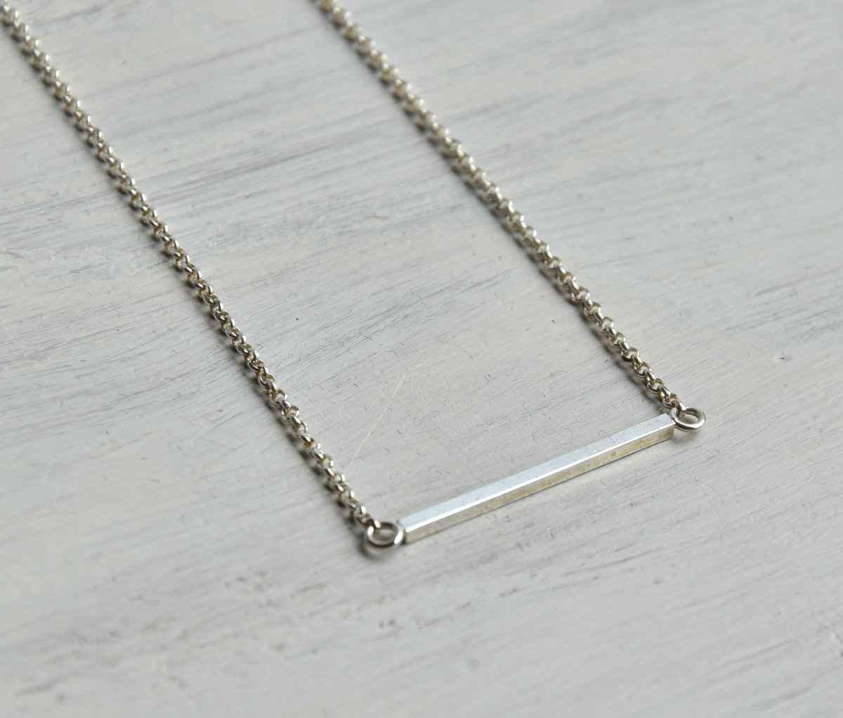 Image of Sample Sale - .925 Bar Necklace