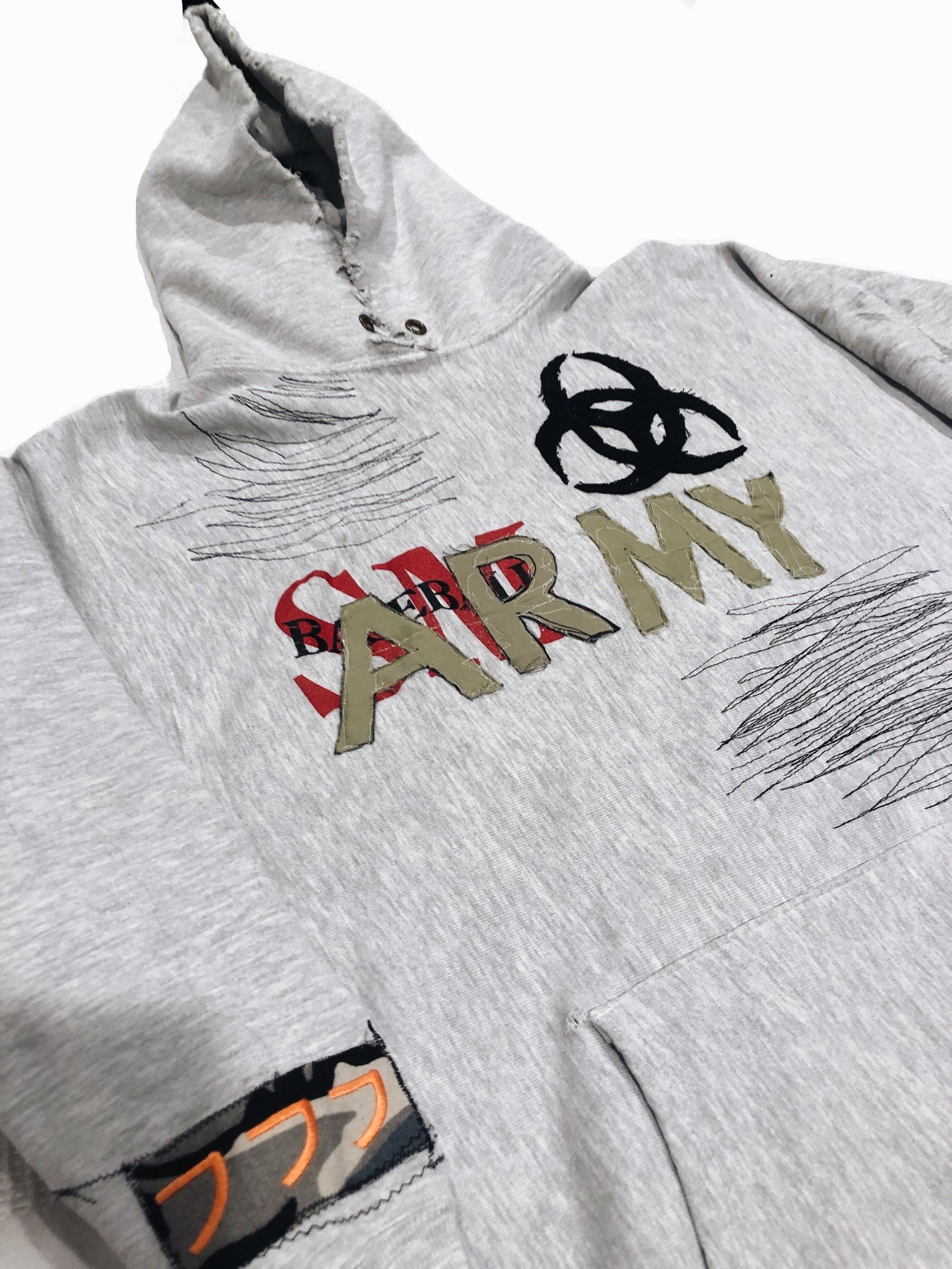 Gray 2025 army hoodie