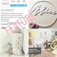 Image 3 of LARGE WOODEN NAME HOOP 