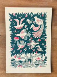 Image 3 of Tree Bird screen print