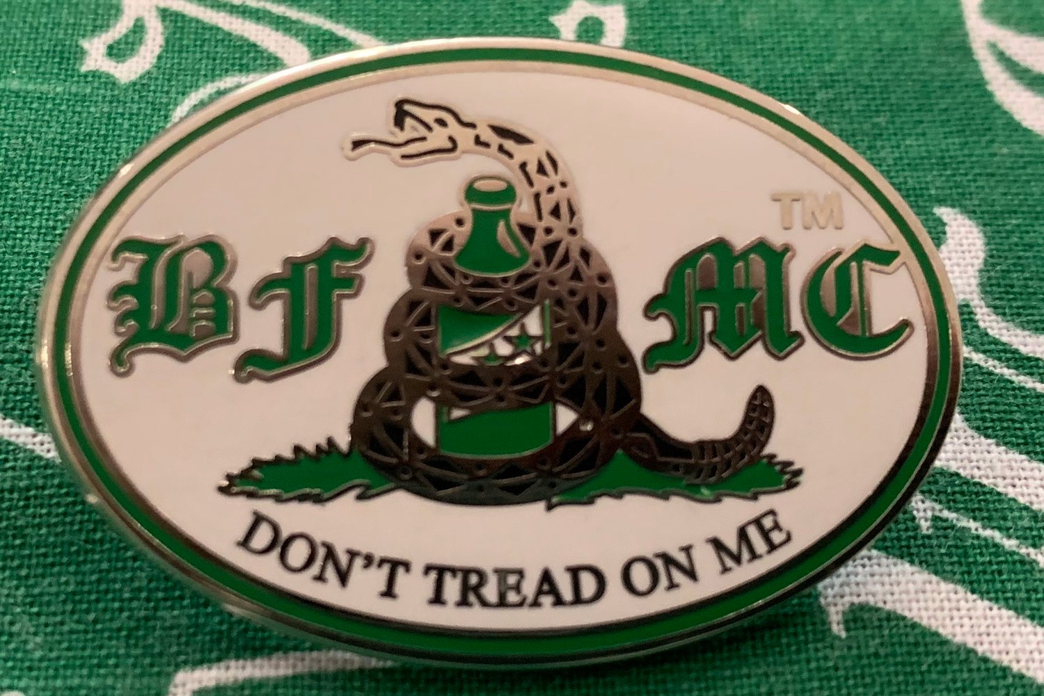 Image of Don’t Tread on the Bottle pin