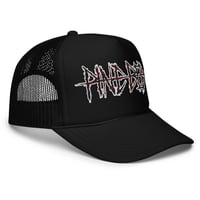 Red Tiger Camo Logo Trucker Hat