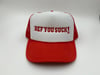 Ref You Suck! Red Trucker (snap back) Cap