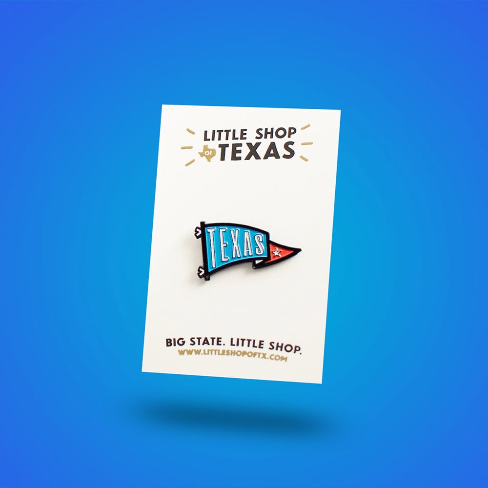 Image of Texas Pennant Enamel Pin
