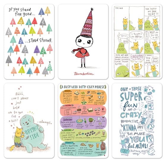 Image of Doodle Town Postcard Bundle
