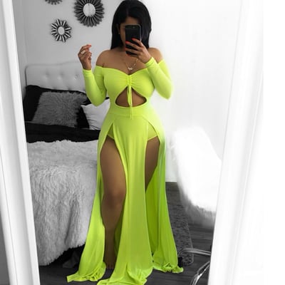 Image of Maxi slit dress 
