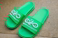 Image 3 of Green 3D slippers