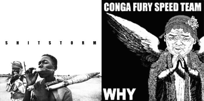 Image of Shitstorm / Conga Fury - Split 7"