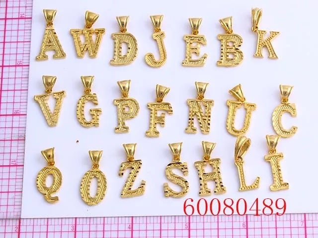 Image of Alphabet Letter Pendant 