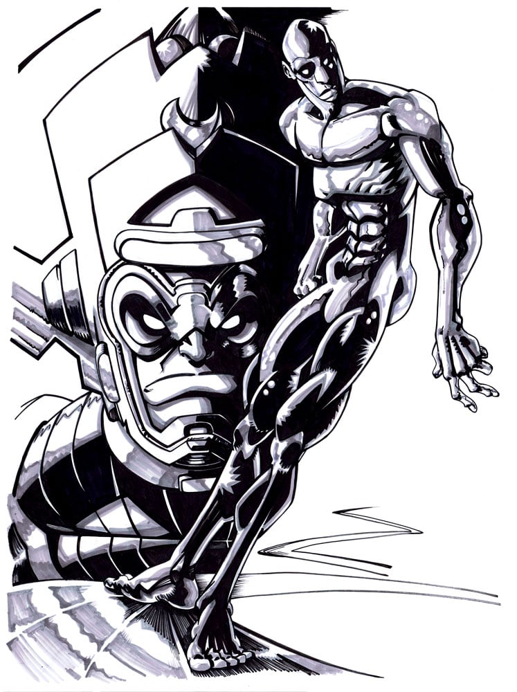 Image of Silver Surfer and Galactus