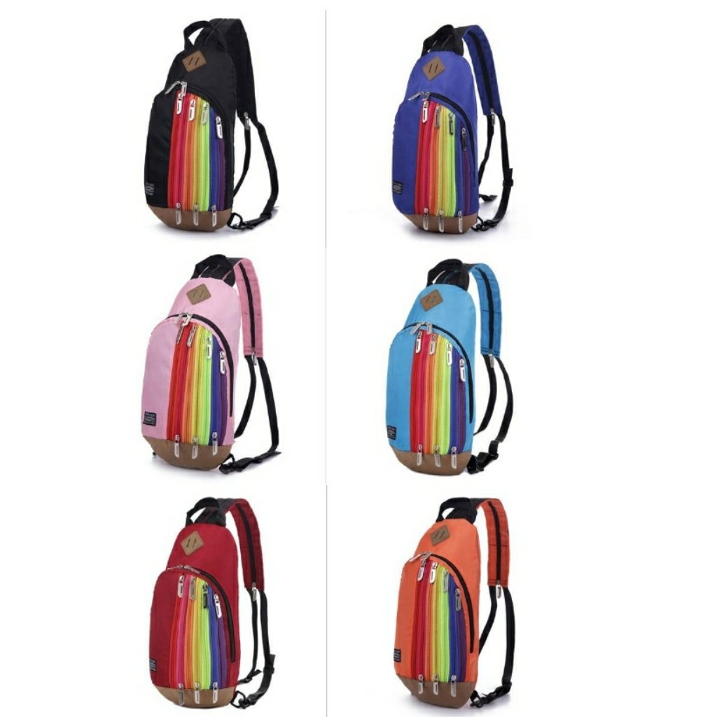 Image of Rainbow messenger bag