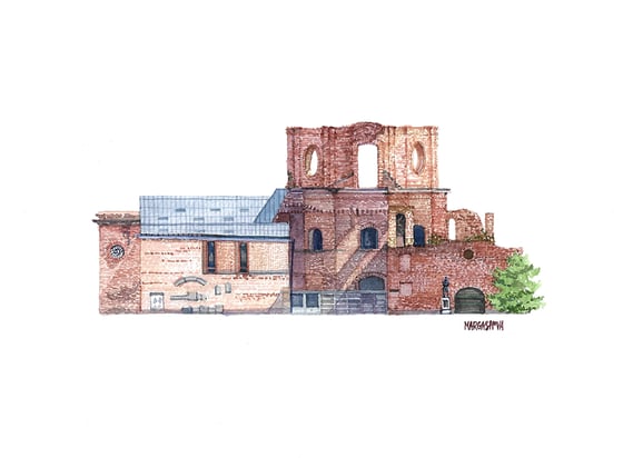 Image of Escuelas Pías - Lavapiés, Madrid | Original Watercolor | Acuarela Original