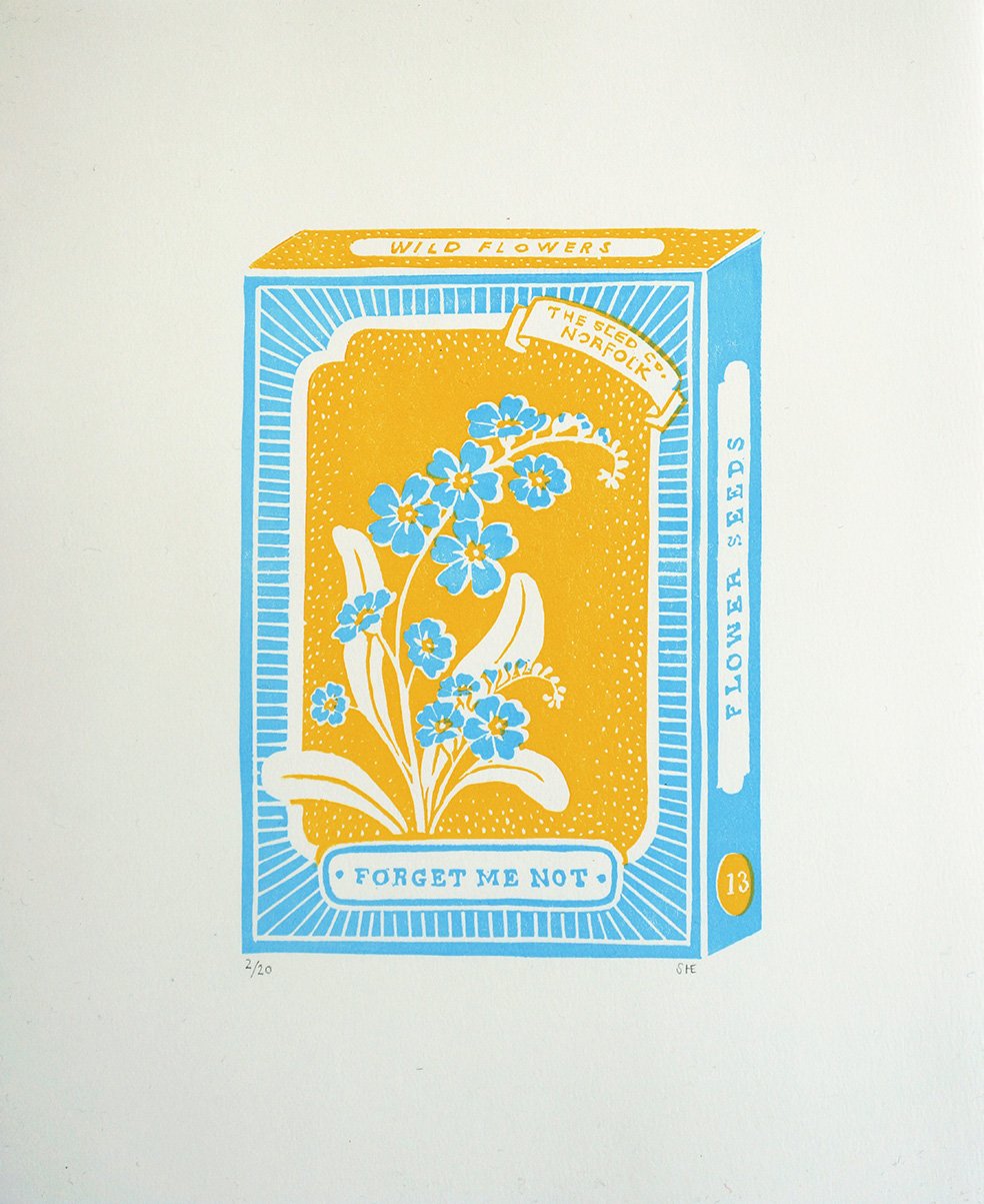 Image of April Print - Forget Me Not