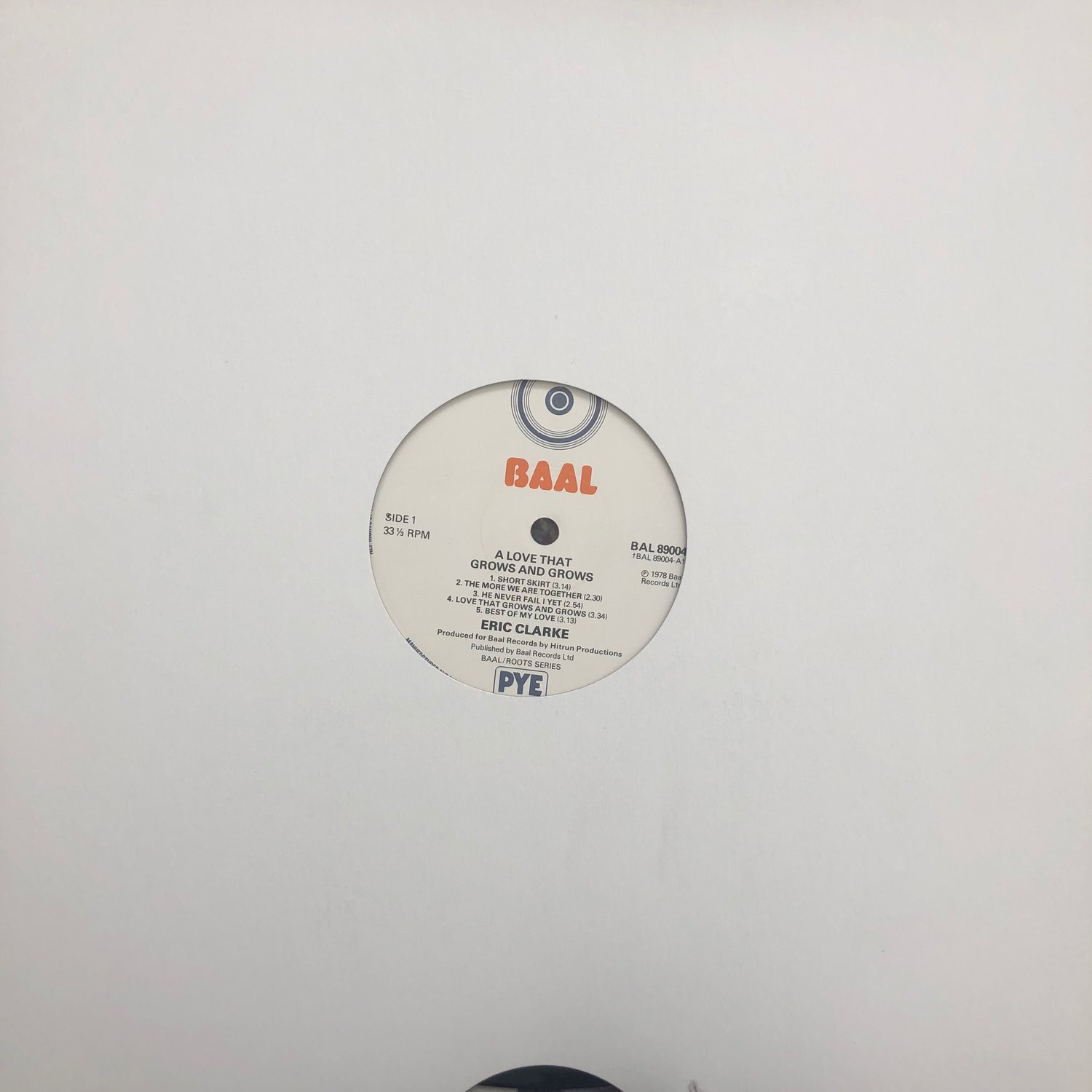 Image of Eric Clarke ‎– Love That Grows Grows