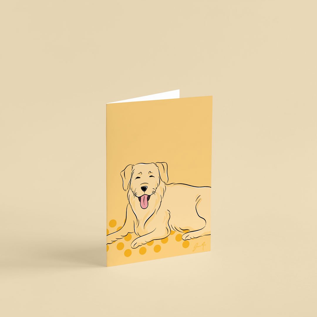 Image of Golden Retriever Greeting Card