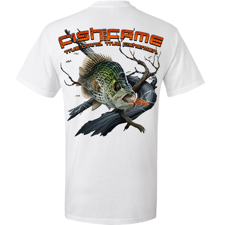 Image of Crappie Pocket Tee (white) 