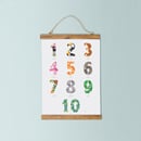 Image 3 of Animal Numbers Print