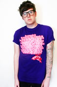 Image of Homesick Clothing - Stacked Font PURPLE T-Shirt.