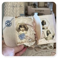 Image 4 of Sweet Josselyne a vintage French lace snippet book and box