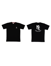 Image 3 of “MC” White On Black 