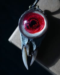Image 1 of Blood Splash Snaggletooth Pendant