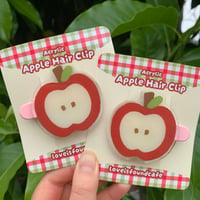 Image 1 of apple hairclips