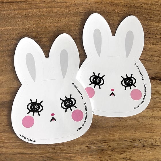 Image of White Rabbit Sticker